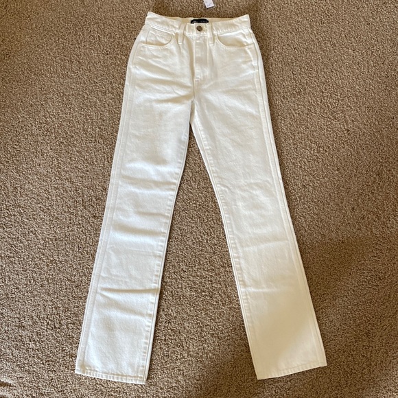 Rigid full-length bootcut jean in white - Picture 2 of 7